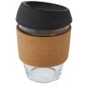 Vaso de vidrio borosilicato de 360 ml con agarre de corcho y tapa de silicona Personalizado 6100665 - Imagen 16