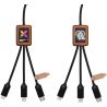 Cable de Carga de 40 W 5 en 1 con Estuche Cuadrado de Madera Personalizado 62PX072 - Imagen 10
