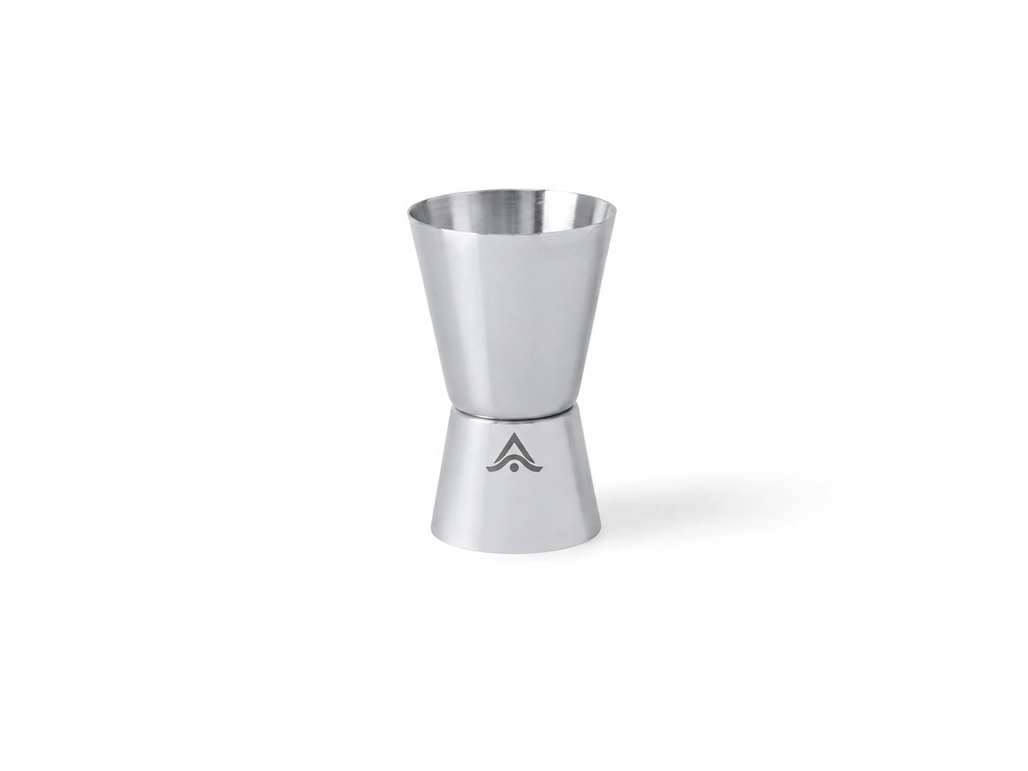 Medidor de bebidas jigger personalizado con logo grabado