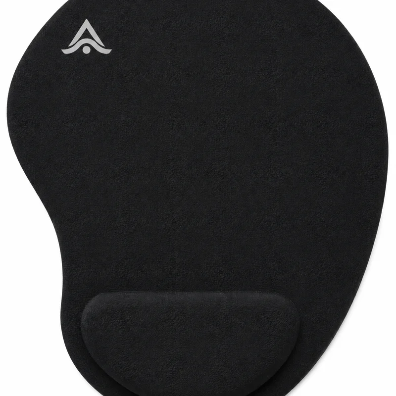 Alfombrilla ergonómica de EVA para ratón con reposamuñecas integrado, en negro