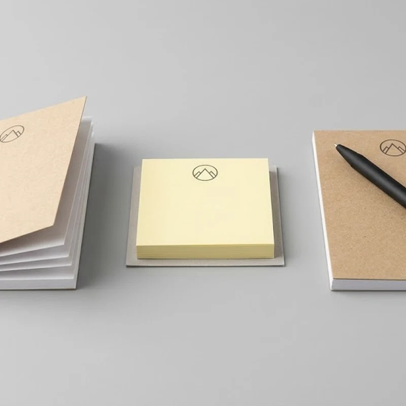 Comparativa de bloc de notas, notas adhesivas y set con bolígrafo personalizados