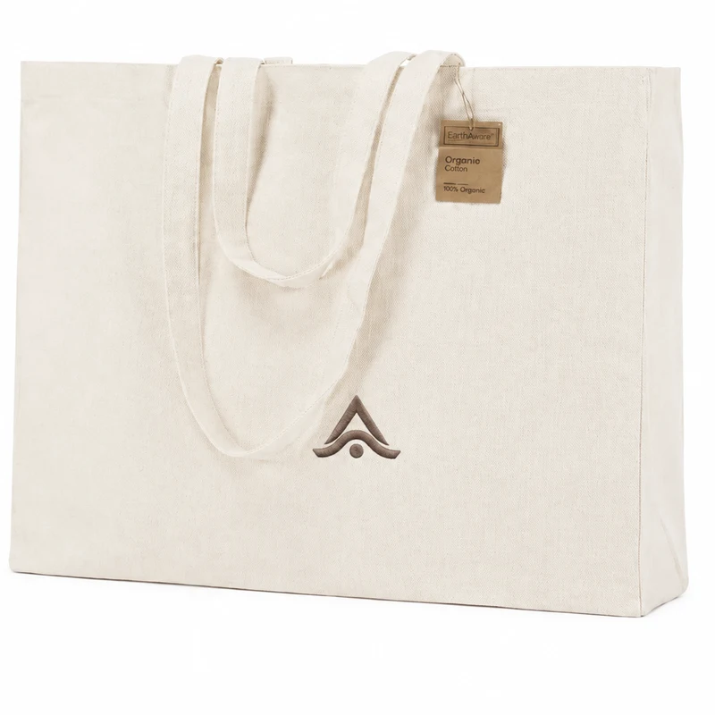 Bolsa de tela de algodón natural personalizada