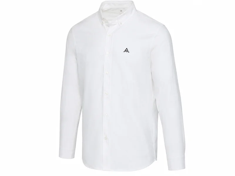 Camisa oxford para hombre personalizada en blanco