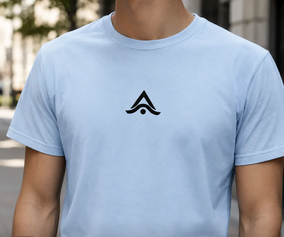 Camiseta personalizada con el logo en el pecho, unisex de manga corta