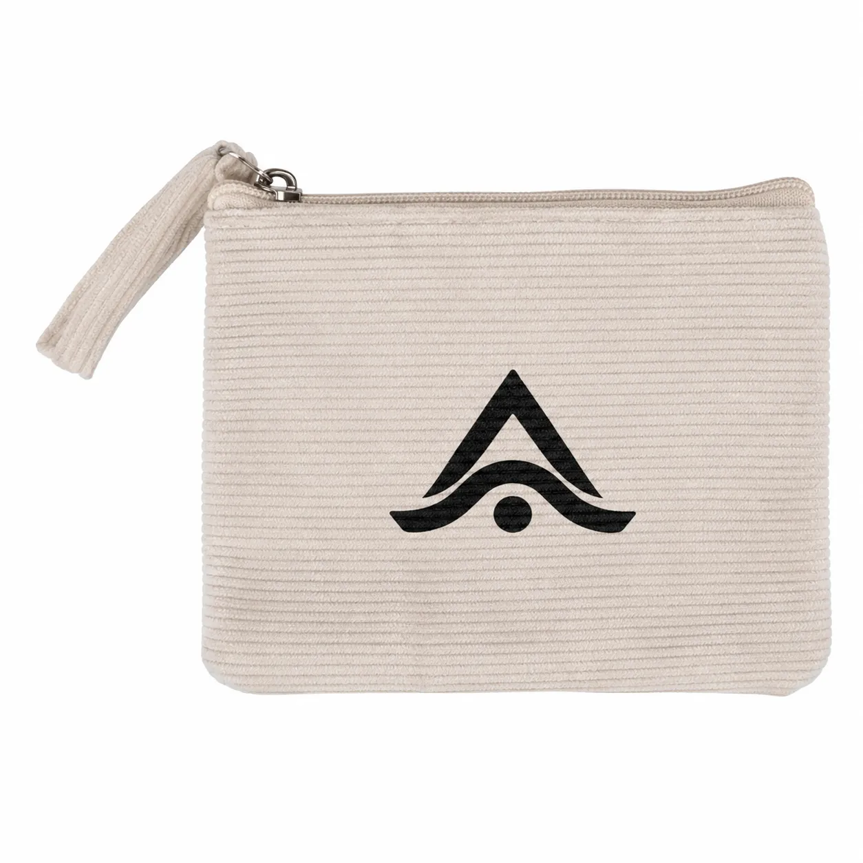 Cartera llavero de pana personalizada con logo impreso