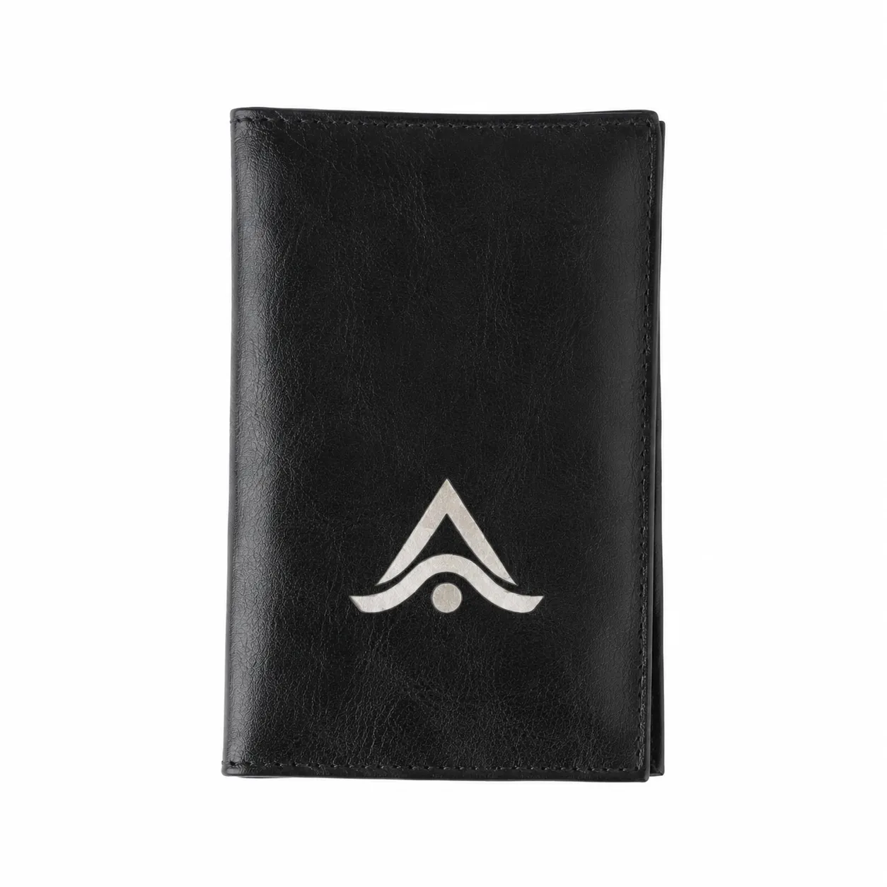 Tarjetero de piel auténtica personalizado con protección RFID y logo grabado