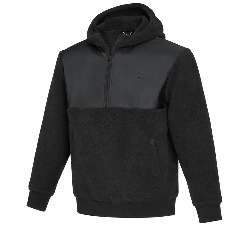 Sudadera unisex de tejido polar sherpa reciclado personalizada