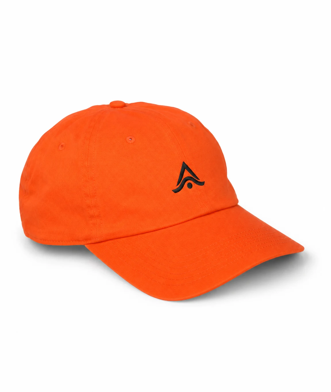Gorra de béisbol naranja de algodón personalizada con el logo bordado