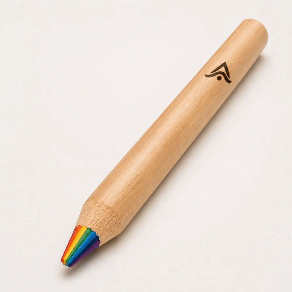 Lápiz multicolor personalizado individual
