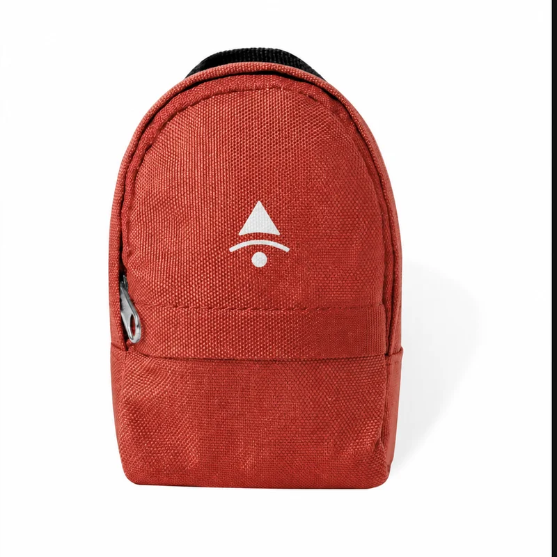 Monedero personalizado de polipiel en forma de mochila