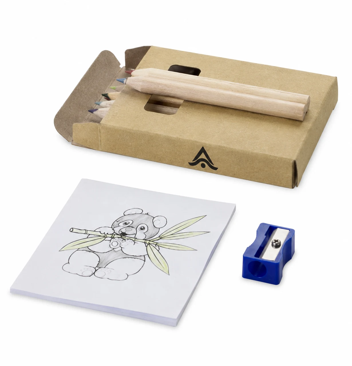 Set para colorear de 8 piezas personalizado con logo impreso