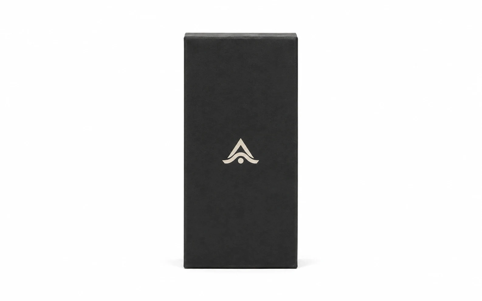 Set de lápices de colores personalizado en caja de cartón reciclado negro con logo impreso