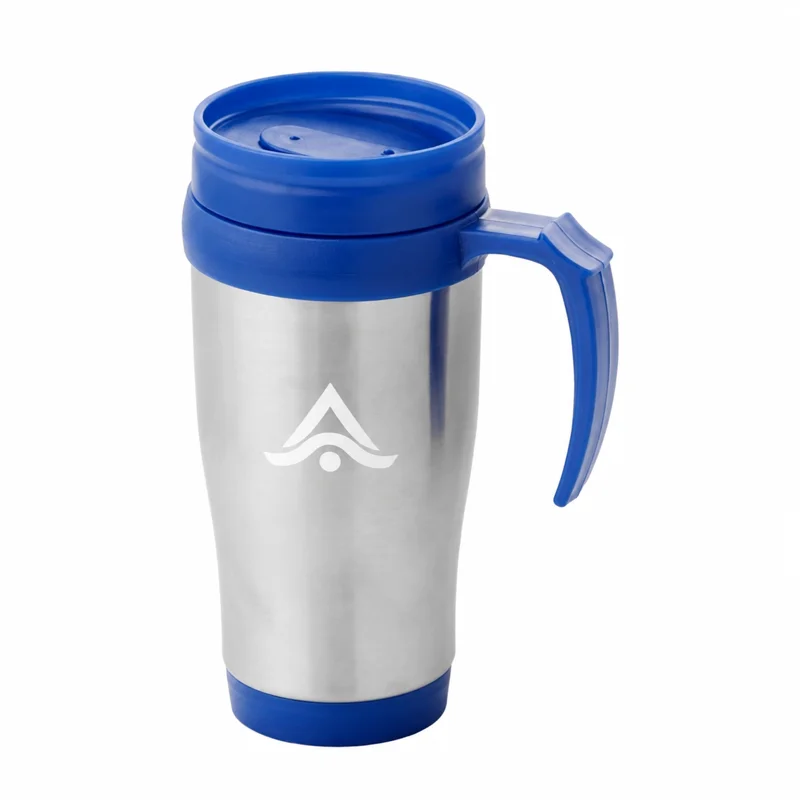 Taza de camping de acero inoxidable personalizada con logo