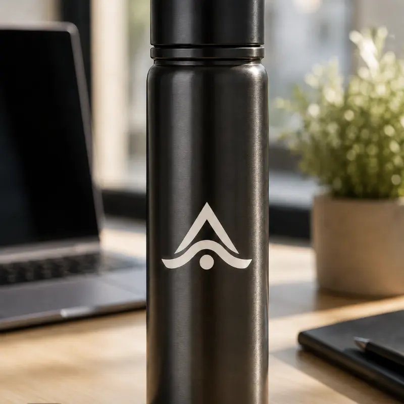 Termo de acero inoxidable reciclado personalizado