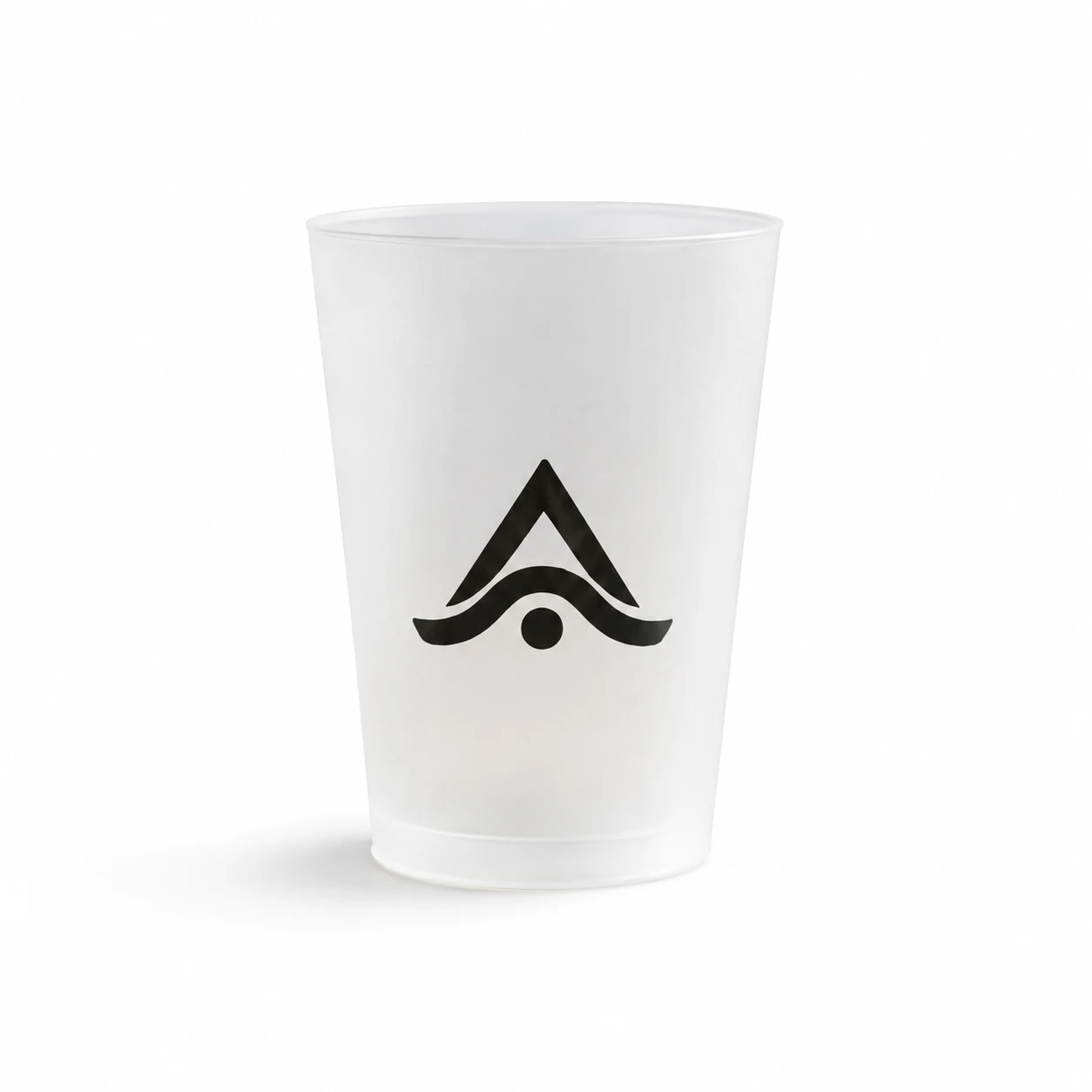 Vaso de plástico reutilizable translúcido personalizado de 300 ml