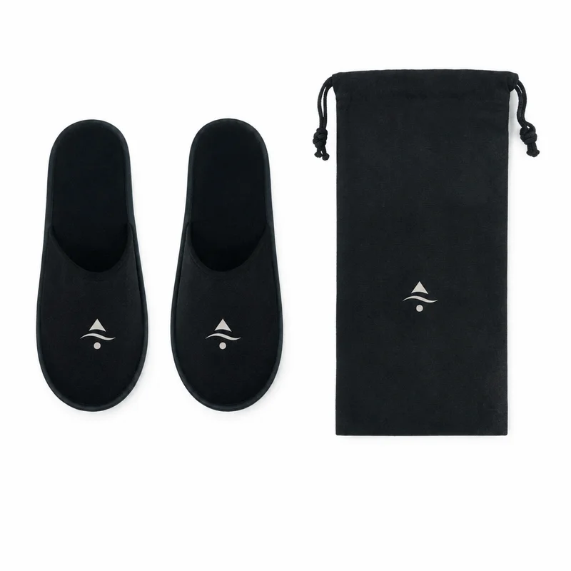 Zapatillas de poliéster tipo hotel personalizadas
