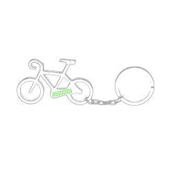 En la zona de la cadena de la bici