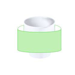 Centrado alrededor de la taza