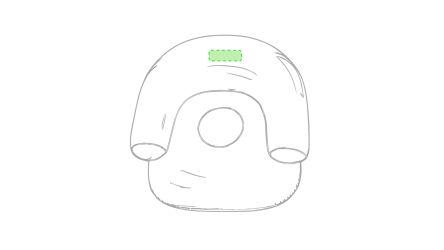 En la parte superior del resplado