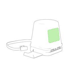 En la parte superior en la cara frontal