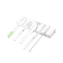 En el mango de una cuchara