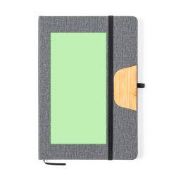 En la portada de la libreta