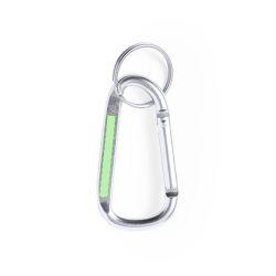 En la parte plana del mosquetón