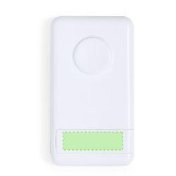 En el hueco rectangular