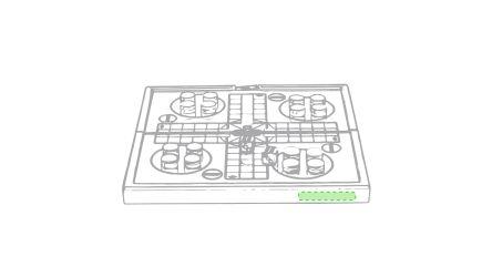 En el borde y esquinado