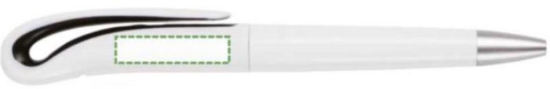 Junto al clip, escritura zurda