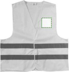 Logo en la parte izquierda del pecho