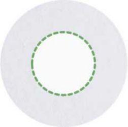 En la placa de metal