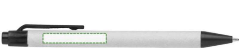 Junto al clip, escritura zurda