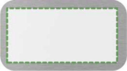 En la placa de metal