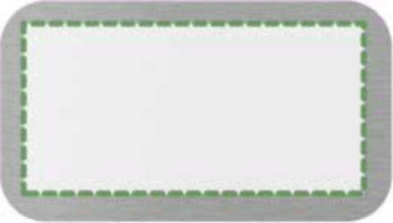 En la placa de metal