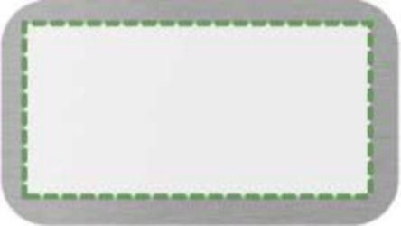 En la placa de metal