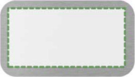 En la placa de metal