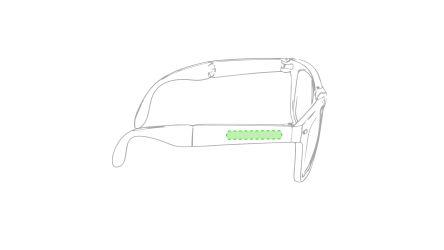 En la patilla izquierda