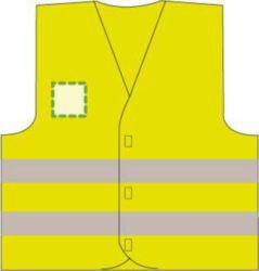 Logo en la parte derecha del pecho