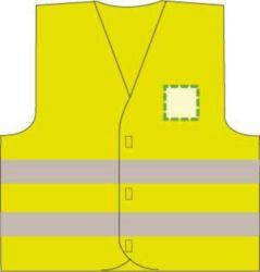 Logo en la parte izquierda del pecho