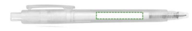 Junto al clip, escritura zurda