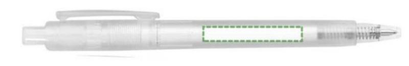 Junto al clip, escritura zurda