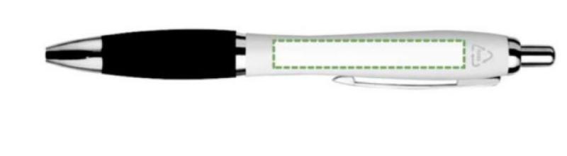 Junto al clip, escritura zurda