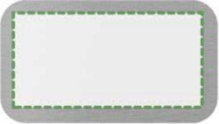 En la placa de metal